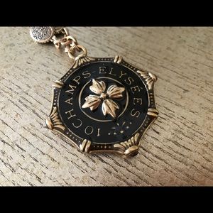 Patricia Nash Yellow Enamel Necklace